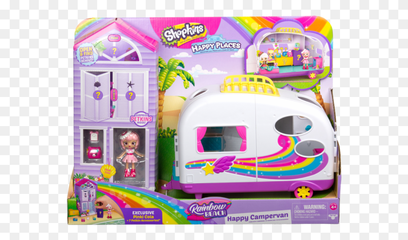568x435 Moose Shopkins Happy Campervan Shopkins Happy Places Campervan, Doll, Toy, Transportation HD PNG Download