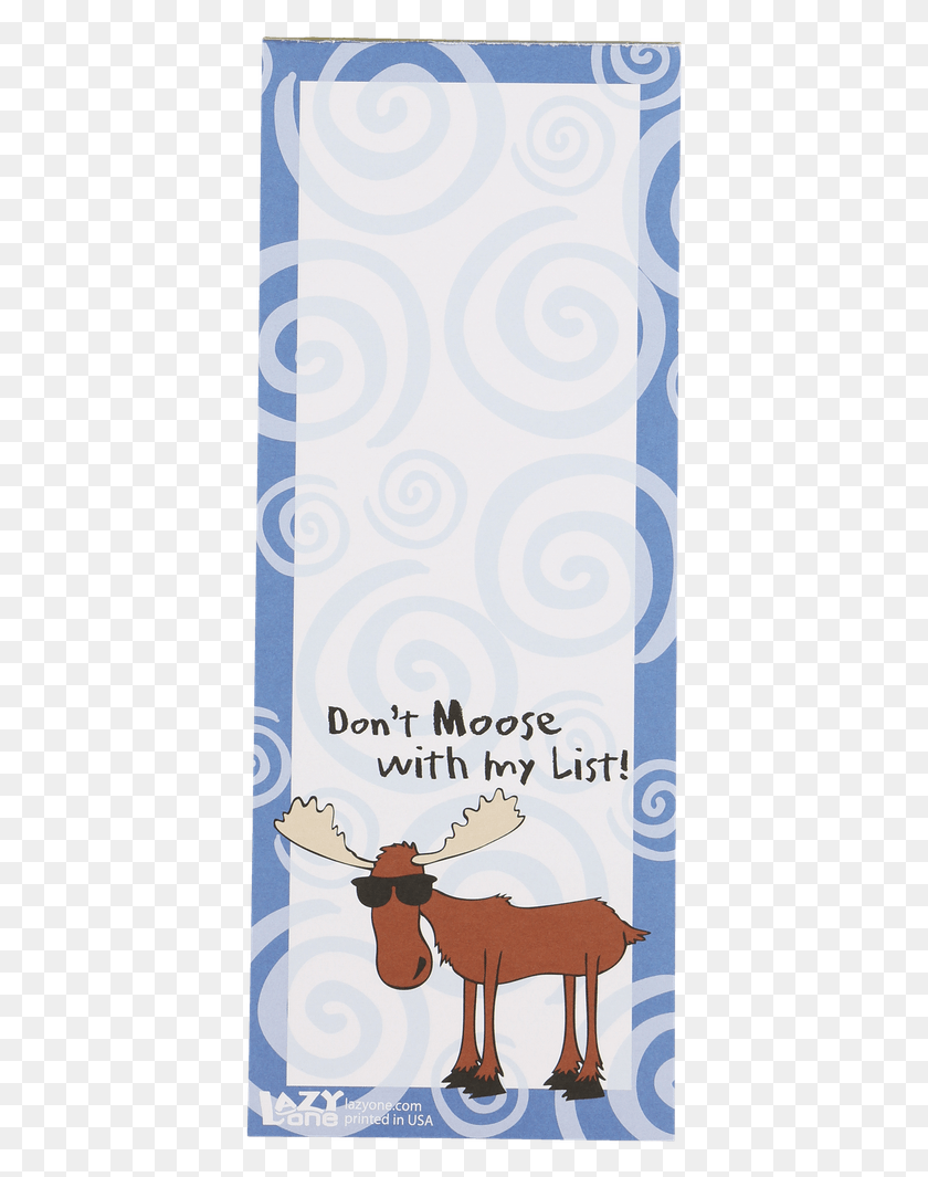 399x1005 Moose With My List Reindeer, Text, Book, Paper HD PNG Download
