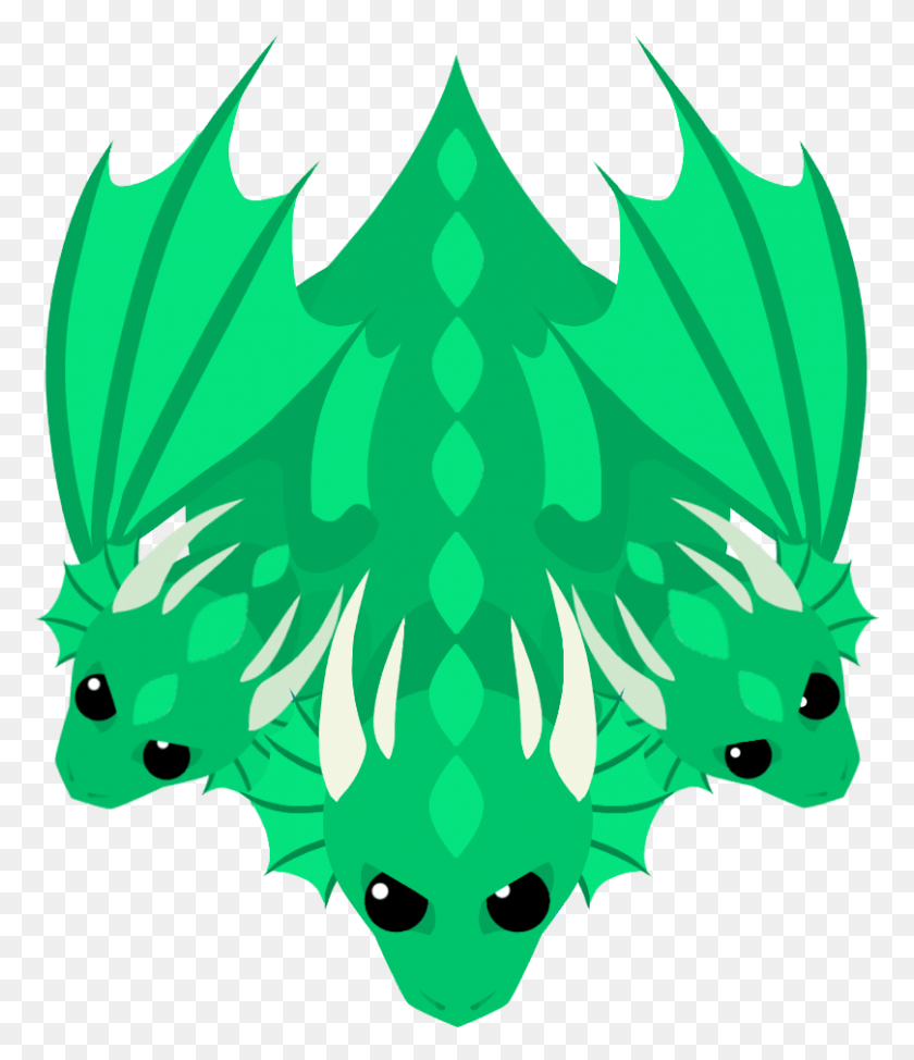 809x948 Mope Io Hydra Hydra Dragon Mope Io, Лист, Растение, Узор Hd Png Скачать