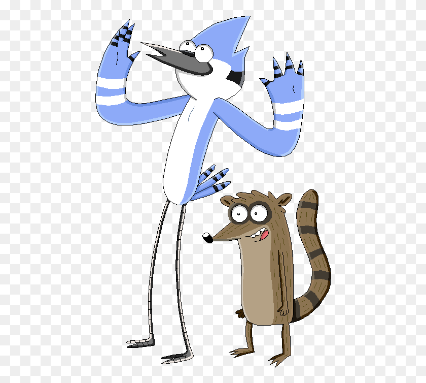 466x694 Mordecai And Rigby By Mollyketty Imagenes De Caricaturas En, Alphabet, Text, Leisure Activities HD PNG Download