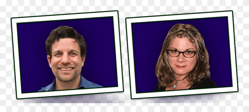 916x376 Mordecai Mark Mac Low And Rebecca Oppenheimer Picture Frame, Person, Face, Glasses HD PNG Download