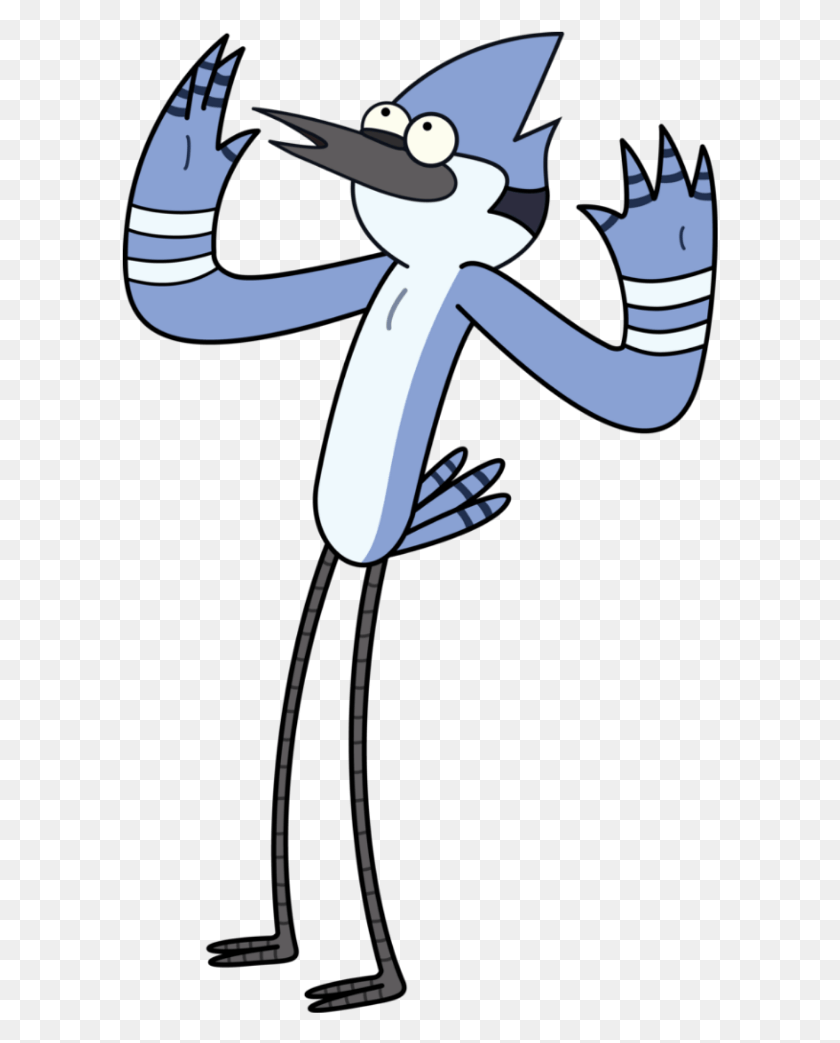 597x983 Mordecai Rigby Regular Show Apenas Um Show Cool Mordecai And Rigby, Face HD PNG Download