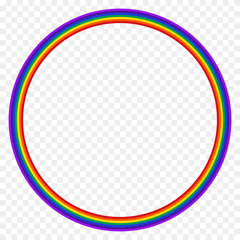 2374x2374 More From My Site, Fondo Transparente Rainbow Circle, Light, Hoop, Neon Hd Png