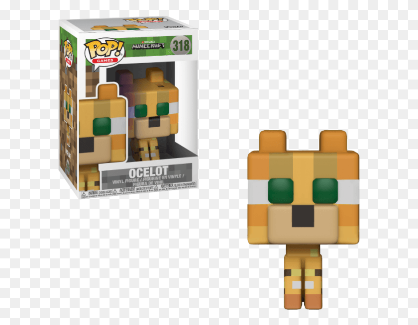 609x594 More Images Pop Games Minecraft Ocelot, Toy HD PNG Download