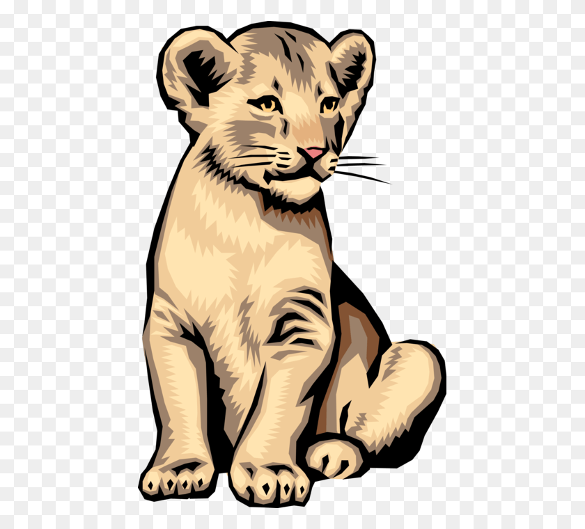 443x700 More In Same Style Group Realistic Lion Cub Clip Art, Mammal, Animal, Wildlife HD PNG Download