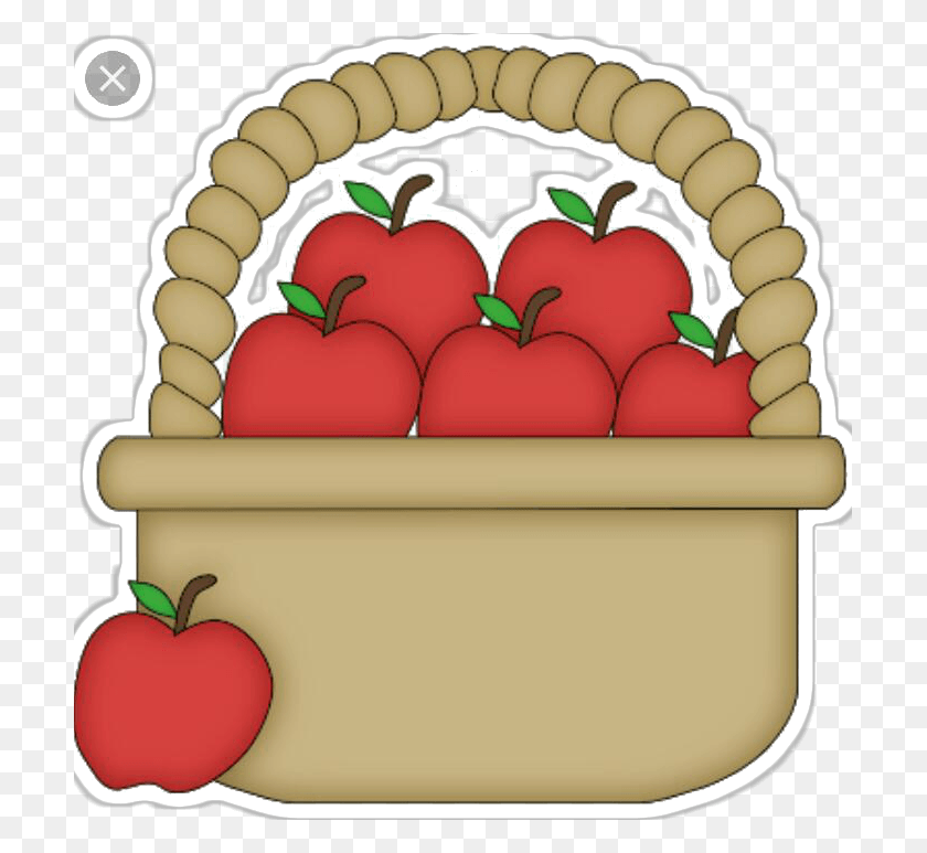 705x713 More Information Basket Of Apples Clip Art, Plant, Fruit, Food HD PNG Download