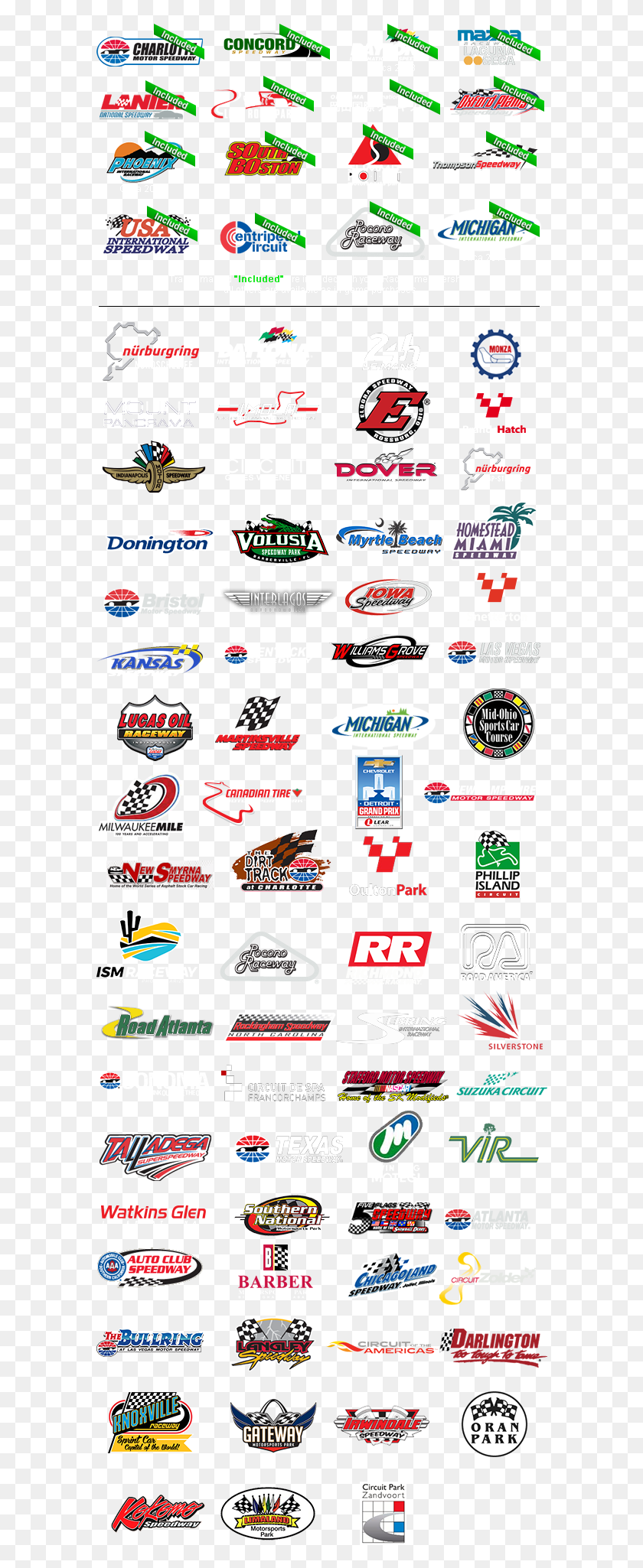 590x1990 More Information On All Of Our Tracks Is Available Iracing Club Logos, Label, Text, Menu HD PNG Download