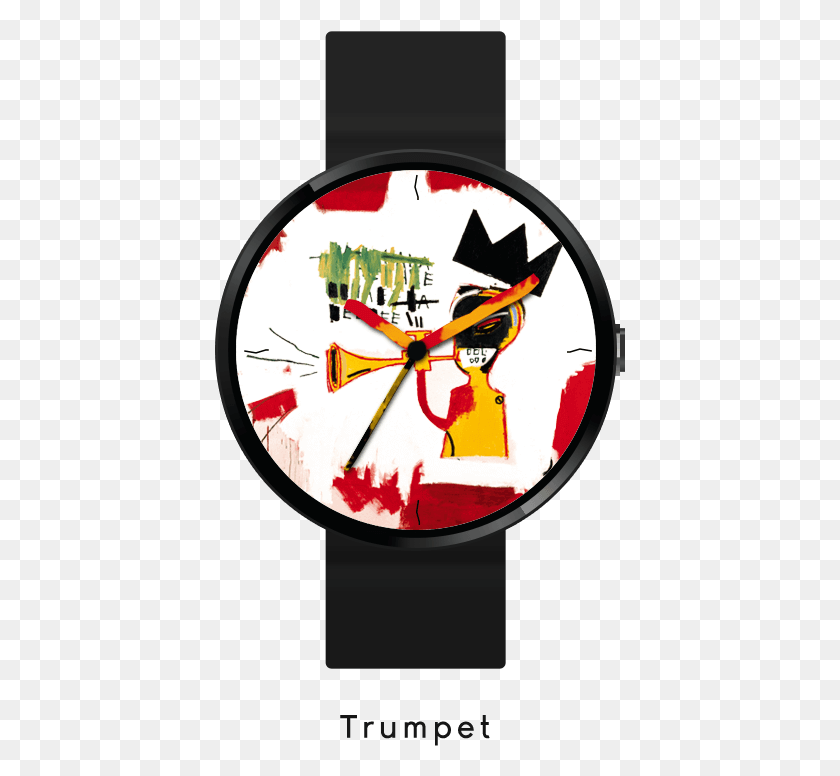 411x716 Descargar Pngmás Jean Michel Basquiat Impresiones, Reloj Analógico, Reloj, Reloj De Pared Hd Png