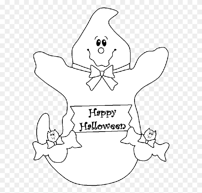 571x743 More Kids Fun Halloween Ghost Coloring Pages, Stencil, Symbol, Text HD PNG Download