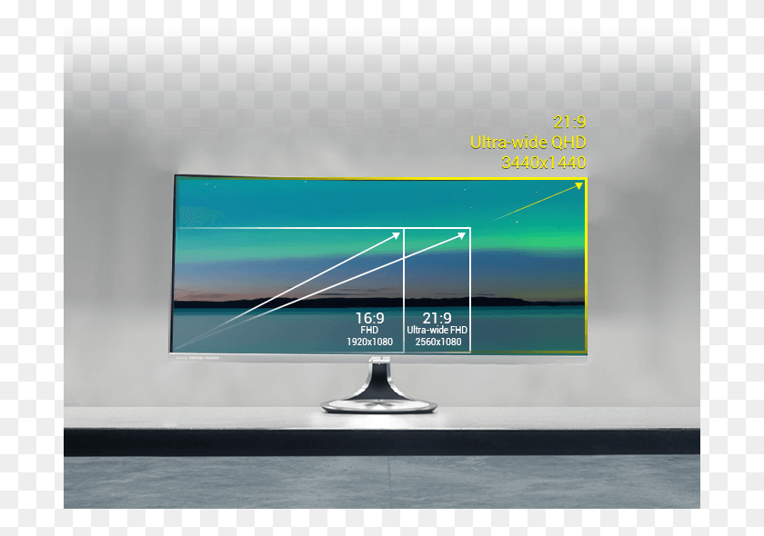 701x530 More Onscreen Space Than Other Full Monitor 21 9 2k Resolution, Screen, Electronics, Display HD PNG Download