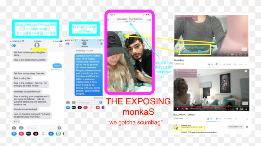 1275x671 More Proof Ice Poseidon Caroline Texts, Person, Human, Poster HD PNG Download