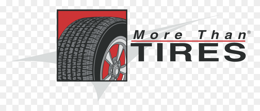 2191x845 More Than Tires Logo Transparent Tread, Tire, Wheel, Machine HD PNG Download