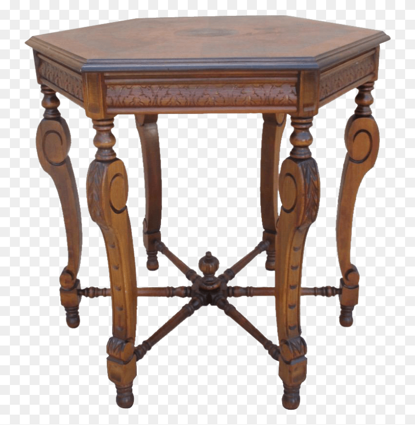 744x801 More Views Antique Wooden Side Table, Furniture, Coffee Table, Dining Table HD PNG Download