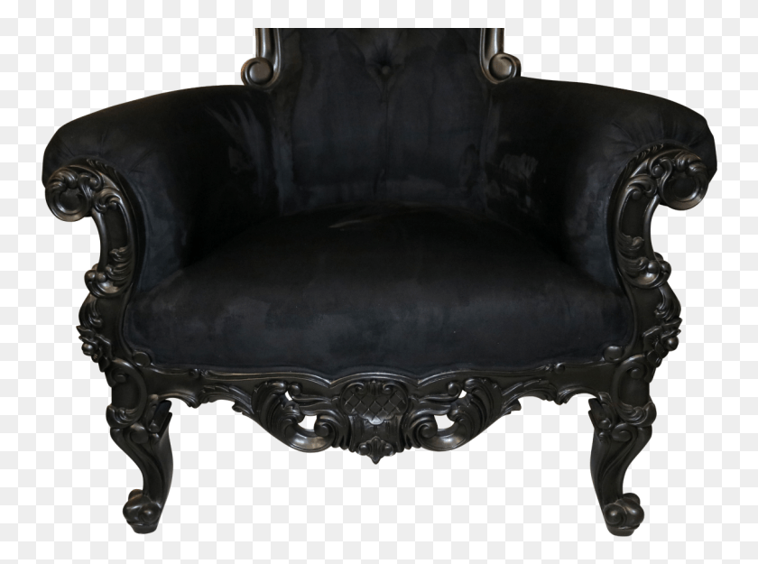 751x565 More Views Black Throne, Furniture, Armchair, Couch HD PNG Download