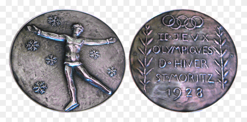 1443x657 Мориц Зимняя Медаль Победителя S 1928 St Coin, Деньги, Наручные Часы, Dime Hd Png Скачать