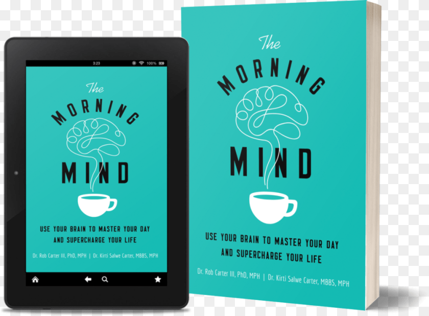 Morning Mind Book3d Graphic Design, Computer, Electronics, Tablet Computer, Beverage Clipart PNG