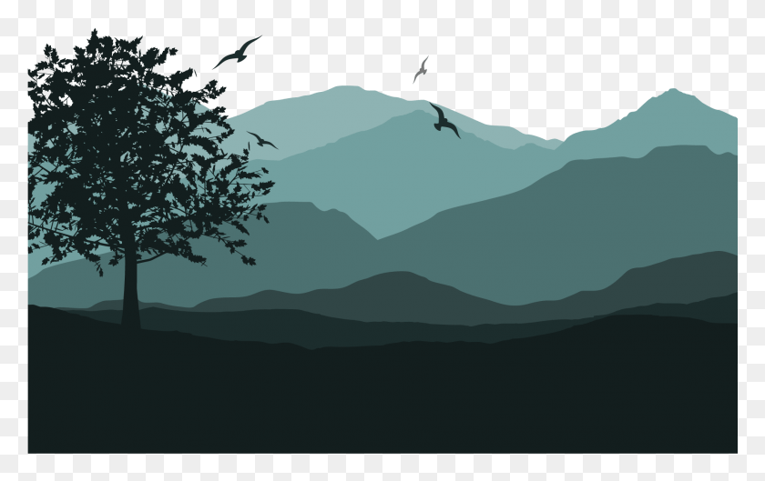 1801x1083 Morning Vector Background, Nature, Mountain, Outdoors HD PNG Download