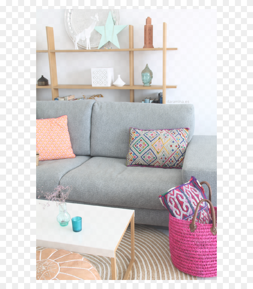 600x900 Moroccan Style Decoraci N Marroqu En El Studio Couch, Furniture, Cushion, Living Room HD PNG Download