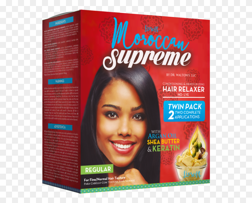 562x618 Moroccan Supreme Hair Relaxer W Argan Oil Shea Butter Supreme Moroccan, Flyer, Poster, Paper HD PNG Download