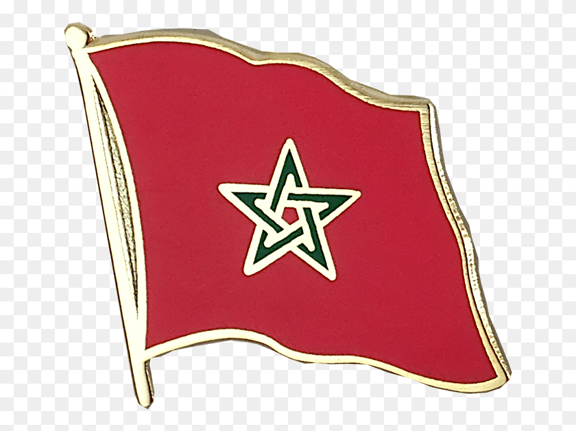 656x569 Флаг Марокко Нагрудный Значок Флаг, Символ, Звезда Символ Hd Png Скачать