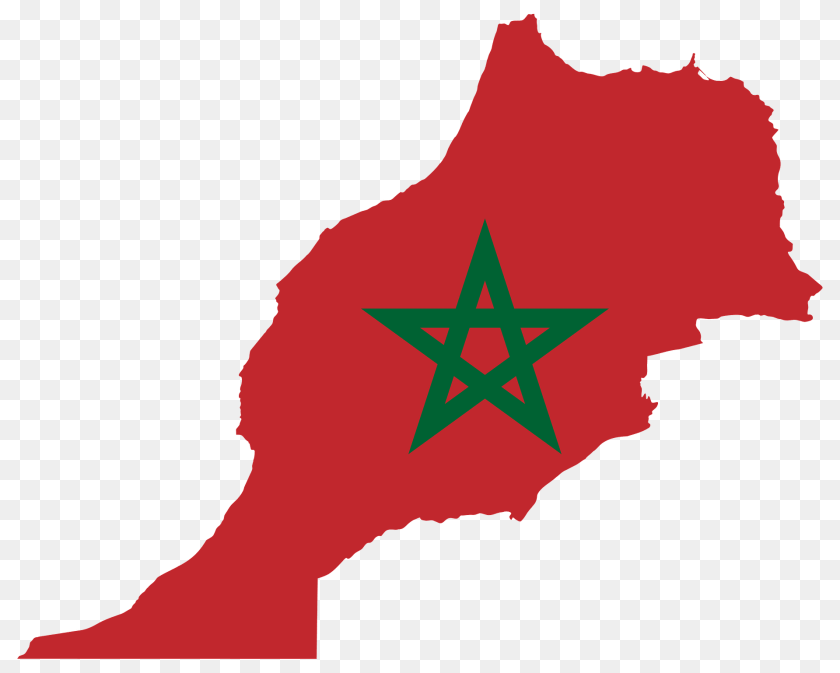 Morocco Flag Map Clipart, Star Symbol, Symbol, Leaf, Plant Sticker PNG