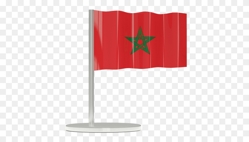 423x419 Morocco Flag Morocco Flag And Pole Transparent, Symbol, Lamp, American Flag HD PNG Download