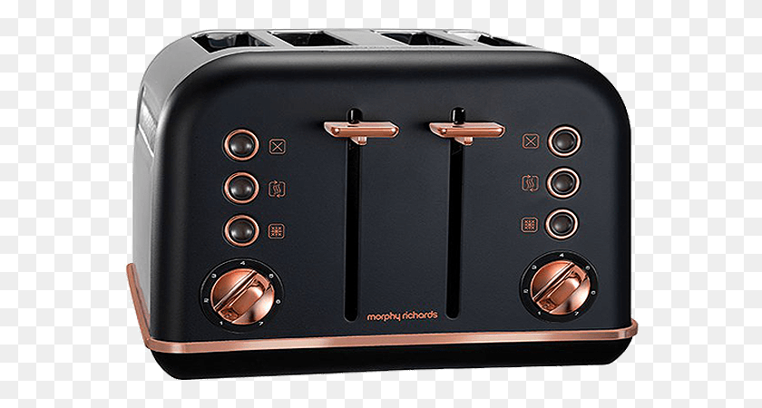 568x390 Morphy Richards Accents 4 Slice Toaster Rose Gold Toaster 4 Slice Black, Appliance, Cooktop, Indoors HD PNG Download