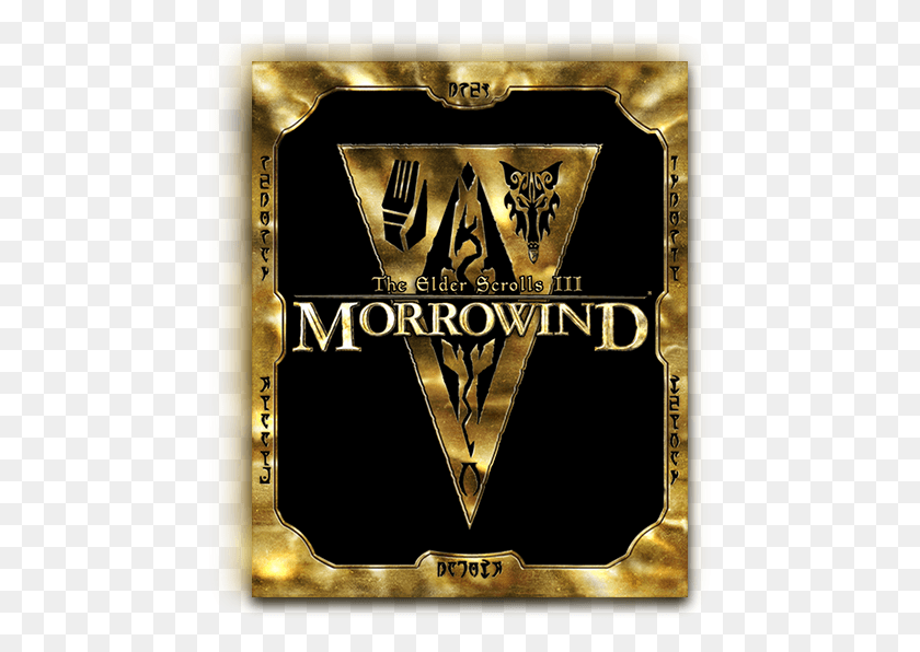 465x536 Descargar Png Morrowind Elder Scrolls Iii Morrowind Goty, Logotipo, Símbolo, Marca Registrada Hd Png