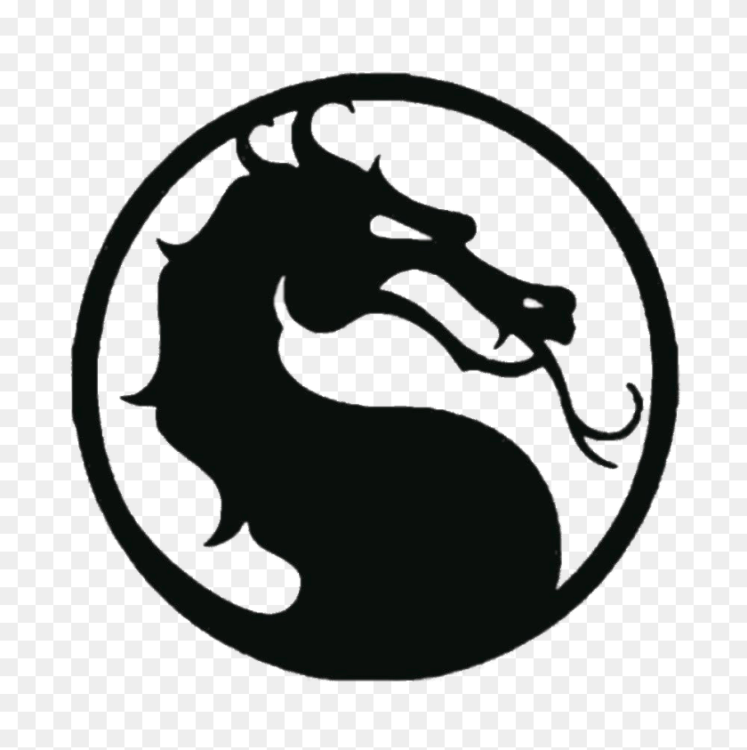 1000x1004 Mortal Kombat Black Dragon Logo, Silhouette Transparent PNG