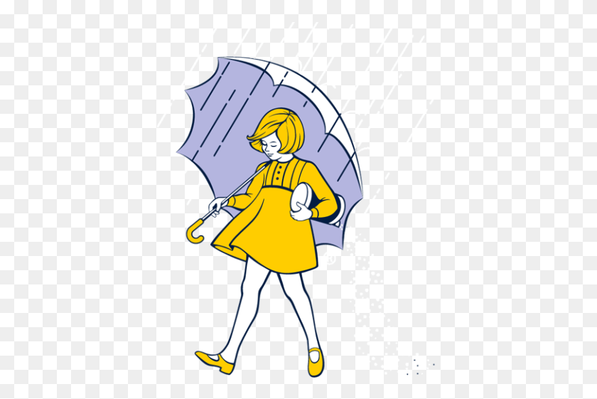 399x501 Morton Salt Girl Umbrella Girl Morton Salt, Clothing, Apparel, Coat HD PNG Download