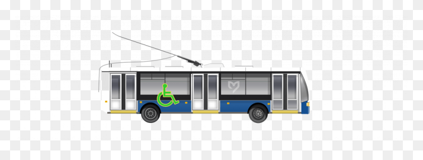 1024x341 Moscow Trolleybus Trolleybus, Vehicle, Transportation, Bus HD PNG Download