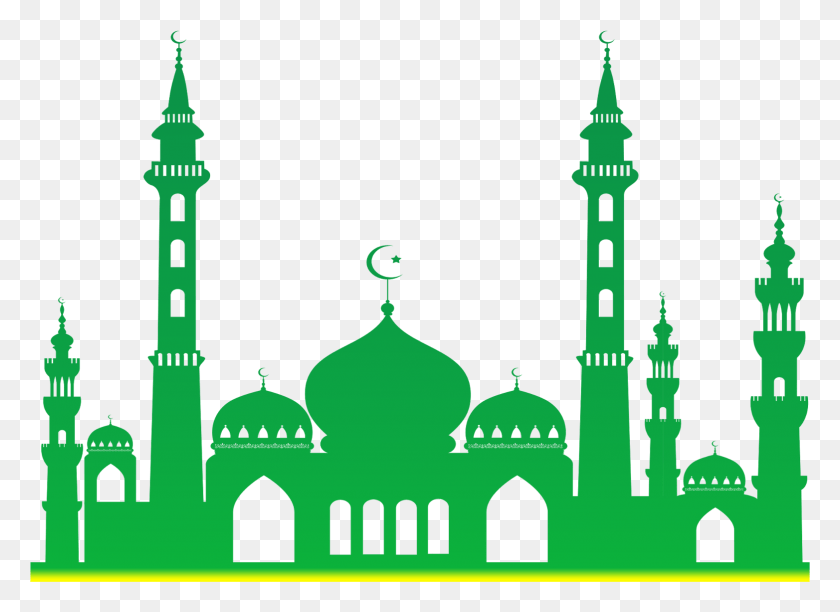 1564x1107 Mosque Green Mosque, Dome, Architecture, Building HD PNG Download