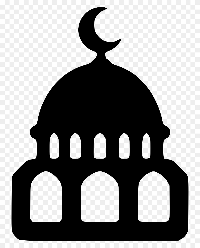 744x980 Мечеть Svg Icon Free Clip Art Masjid, Архитектура, Здание Hd Png Скачать