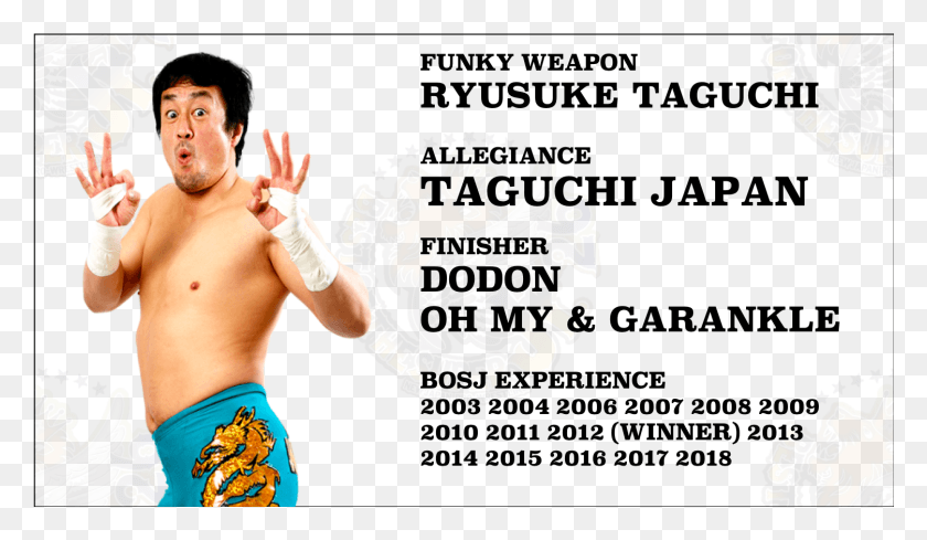 1502x827 Most Times Out Of The Year Ryusuke Taguchi Is Content Barechested, Person, Human, Sport HD PNG Download