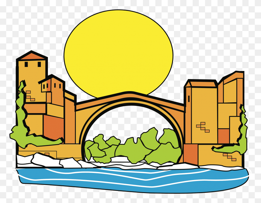 2377x1814 Mostar Big Image Puente Viejo Mostar Icono, Al Aire Libre, La Naturaleza, Edificio Hd Png Descargar