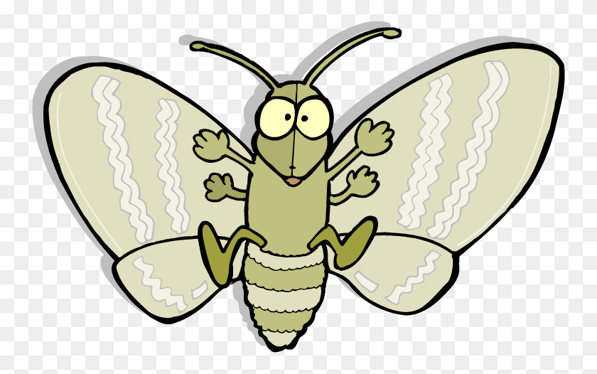 750x466 Moth Picture Cartoon Moth, Crawdad, Seafood, Sea Life HD PNG Download