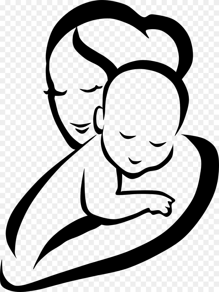 1200x1600 Mother Child Infant Clip Art Mother And Baby Clipart, Gray PNG
