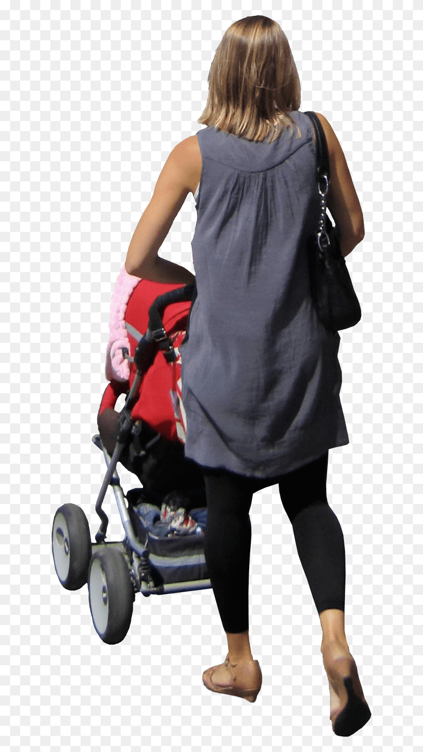 636x1432 Mother Child Walking Mother With Pram, Clothing, Apparel, Person HD PNG Download