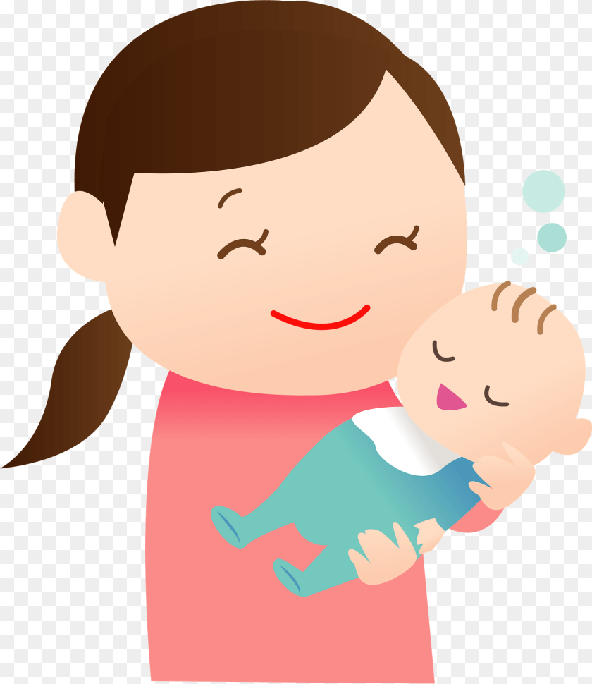 1663x1920 Mother Is Holding A Sleeping Baby Person, Face, Head, Photography Clipart PNG