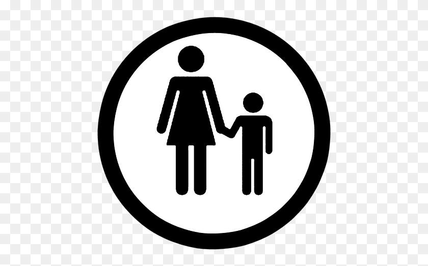 463x463 Mother Mom Son Daughter Female Icon Vector Filha, Symbol, Hand, Sign HD PNG Download