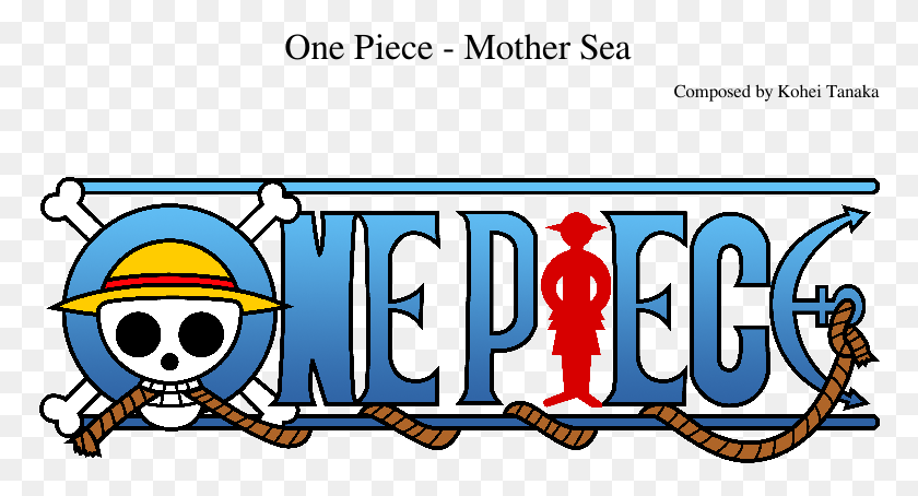 770x394 Descargar Png Mother Sea Partitura Compuesta Por Kohei One Piece Monkey D Luffy De Cuerpo Entero, Texto, Alfabeto, Número Hd Png