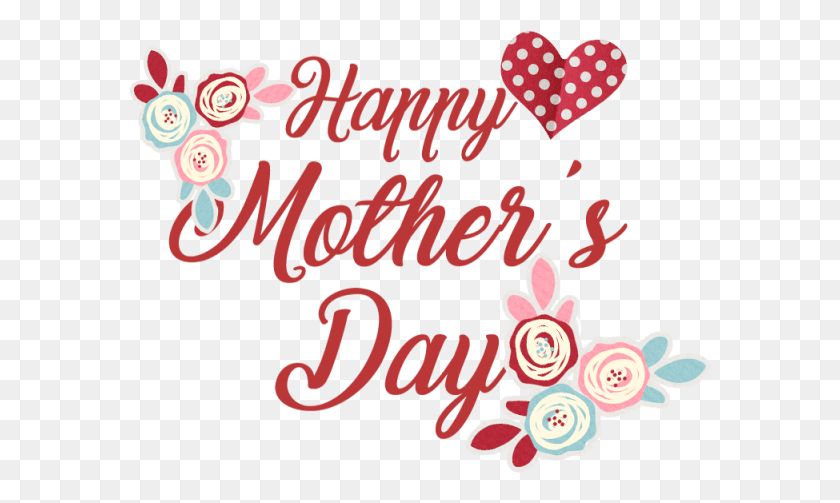 584x443 Mother With Dotted Heart Mothersday Elements Design Mother39s Day, Text, Alphabet, Greeting Card HD PNG Download