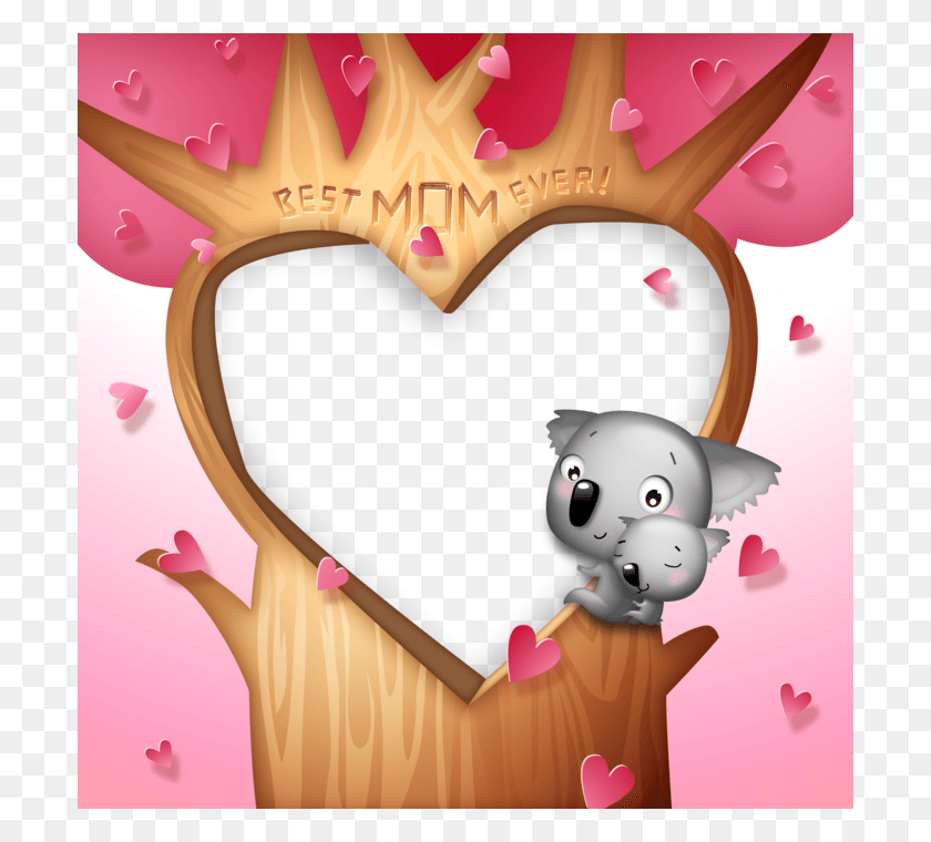 700x700 Mothers Day Frame, Toy, Face, Heart HD PNG Download