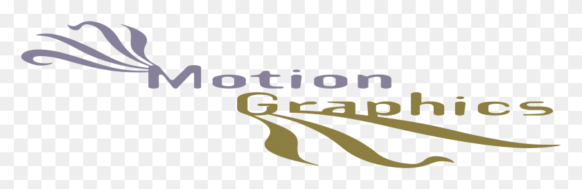 2191x601 Motion Graphics Logo Transparent Calligraphy, Text, Alphabet, Symbol HD PNG Download