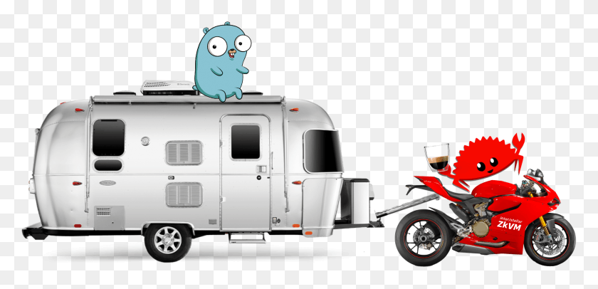 1799x799 Motocrab With Ristretto And Gopher On Storage 15 Foot Airstream, Caravan, Van, Vehicle HD PNG Download