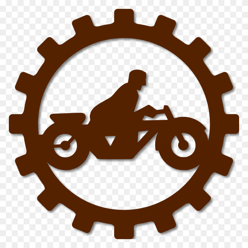 900x900 Motorcycle Mechanic Part 2 Two Wheeler Mechanic Logo, Machine, Gear, Symbol HD PNG Download