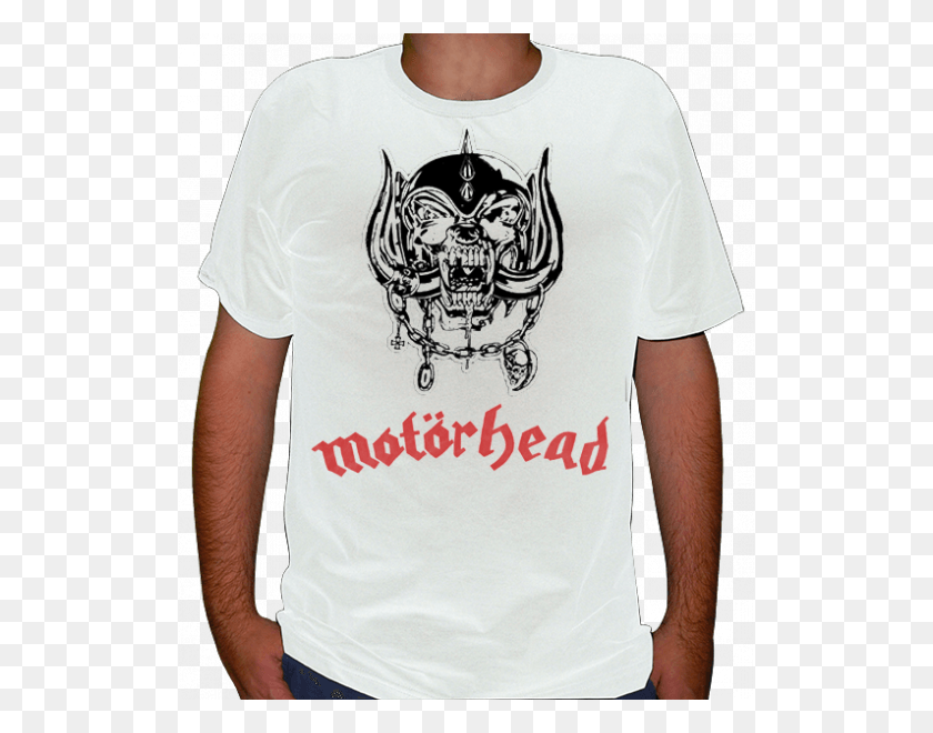 518x600 Descargar Png Motorhead Cd Lgo Flat War Pig Camisa Blanca Oficial De Dibujos Animados, Ropa, Ropa, Camiseta Hd Png