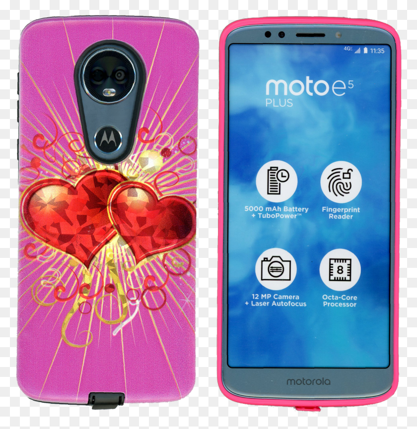 1230x1270 Descargar Png Motorola E5 Plus Mm Fancy Design Heart Smartphone, Teléfono Móvil, Electrónica Hd Png