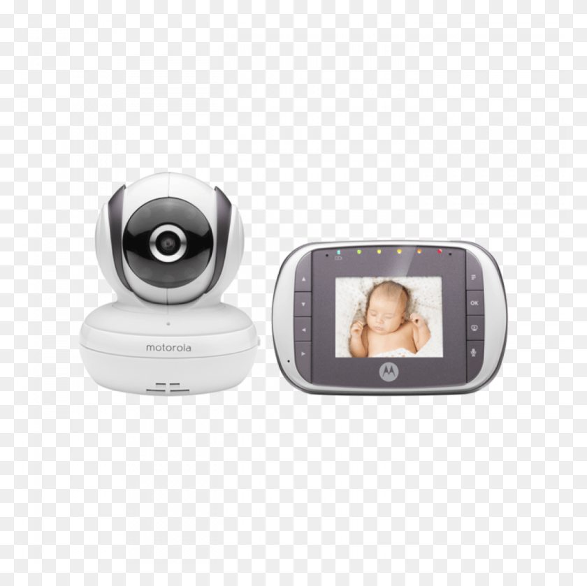 1000x1000 Descargar Png Monitor De Bebé De Video Digital Motorola Mbp35S Con Motorola, Cámara, Electrónica, Persona Hd Png
