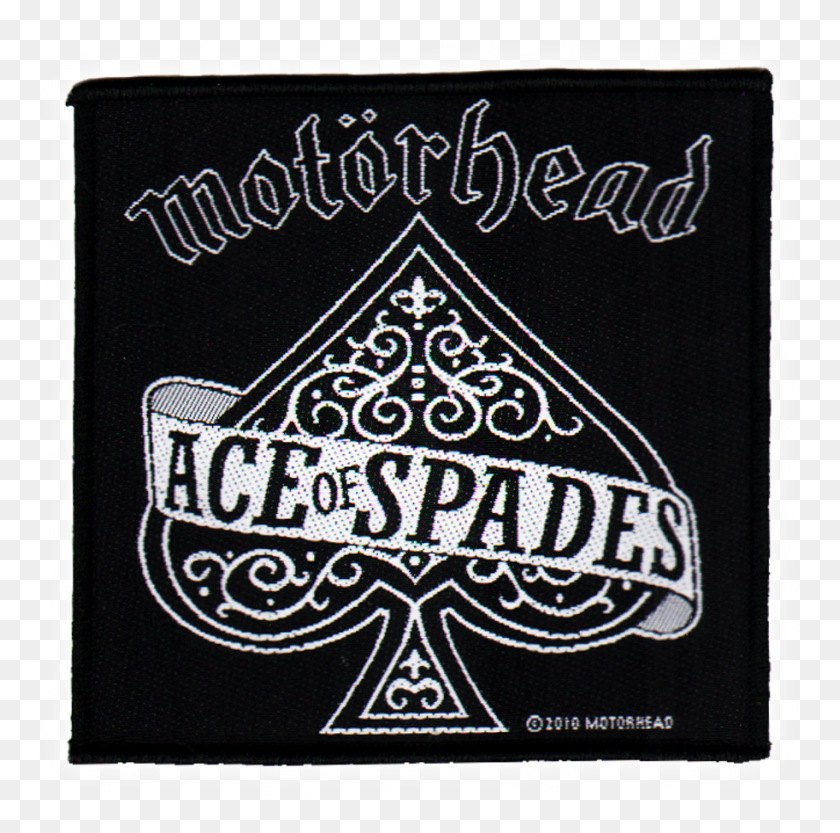 912x904 Motrhead Official Patch Ace Of Spades Heavy Metal Label, Text, Passport, Id Cards HD PNG Download
